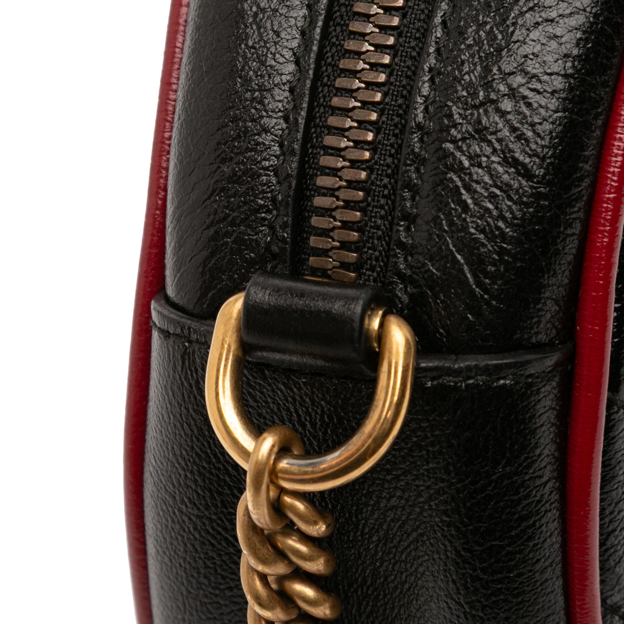 Gucci Gucci Mini GG Marmont Matelasse Leather Torchon Round Crossbody Size ONE SIZE - 9 Thumbnail