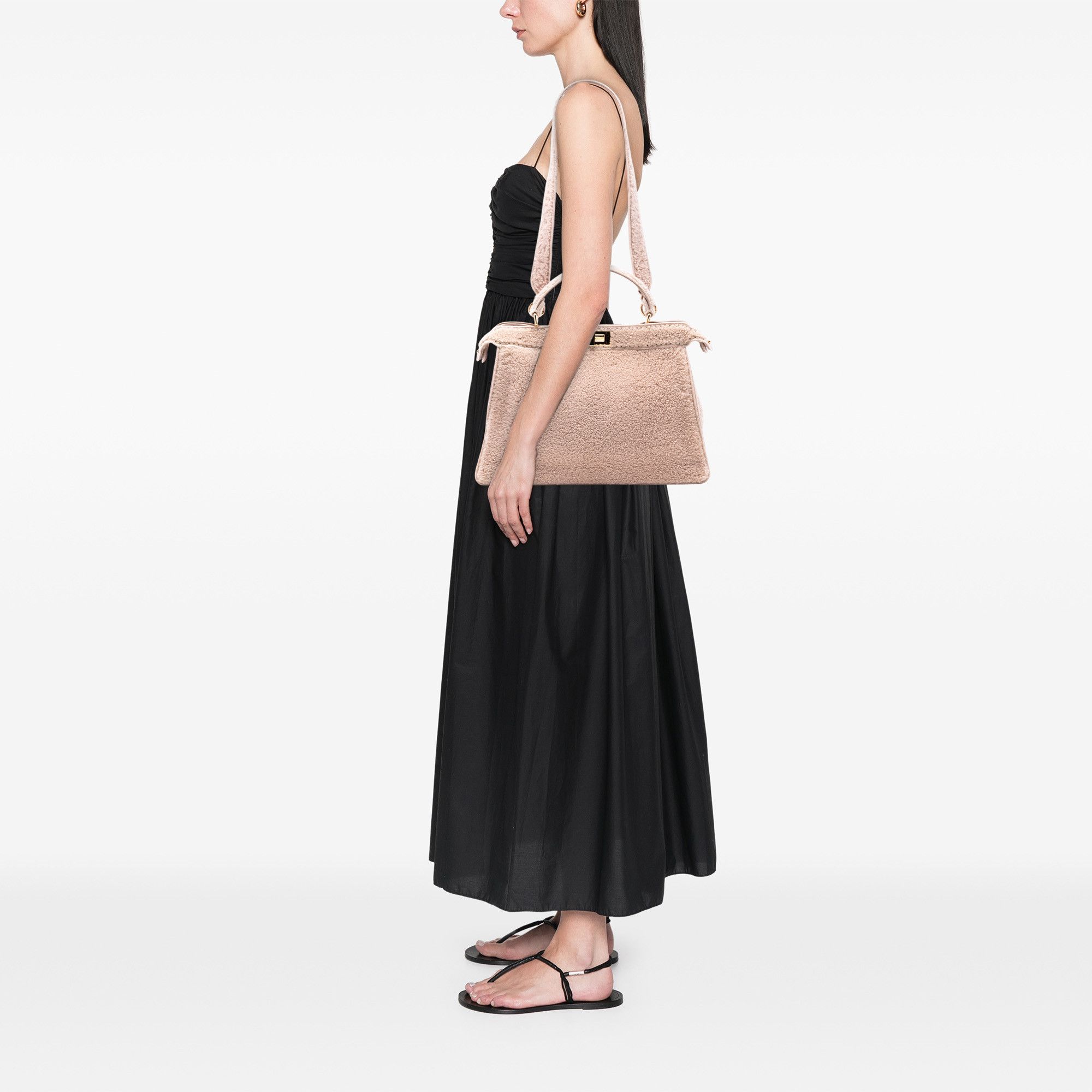 Fendi Fendi Large Shearling Peekaboo ISeeU Satchel Size ONE SIZE - 7 Thumbnail