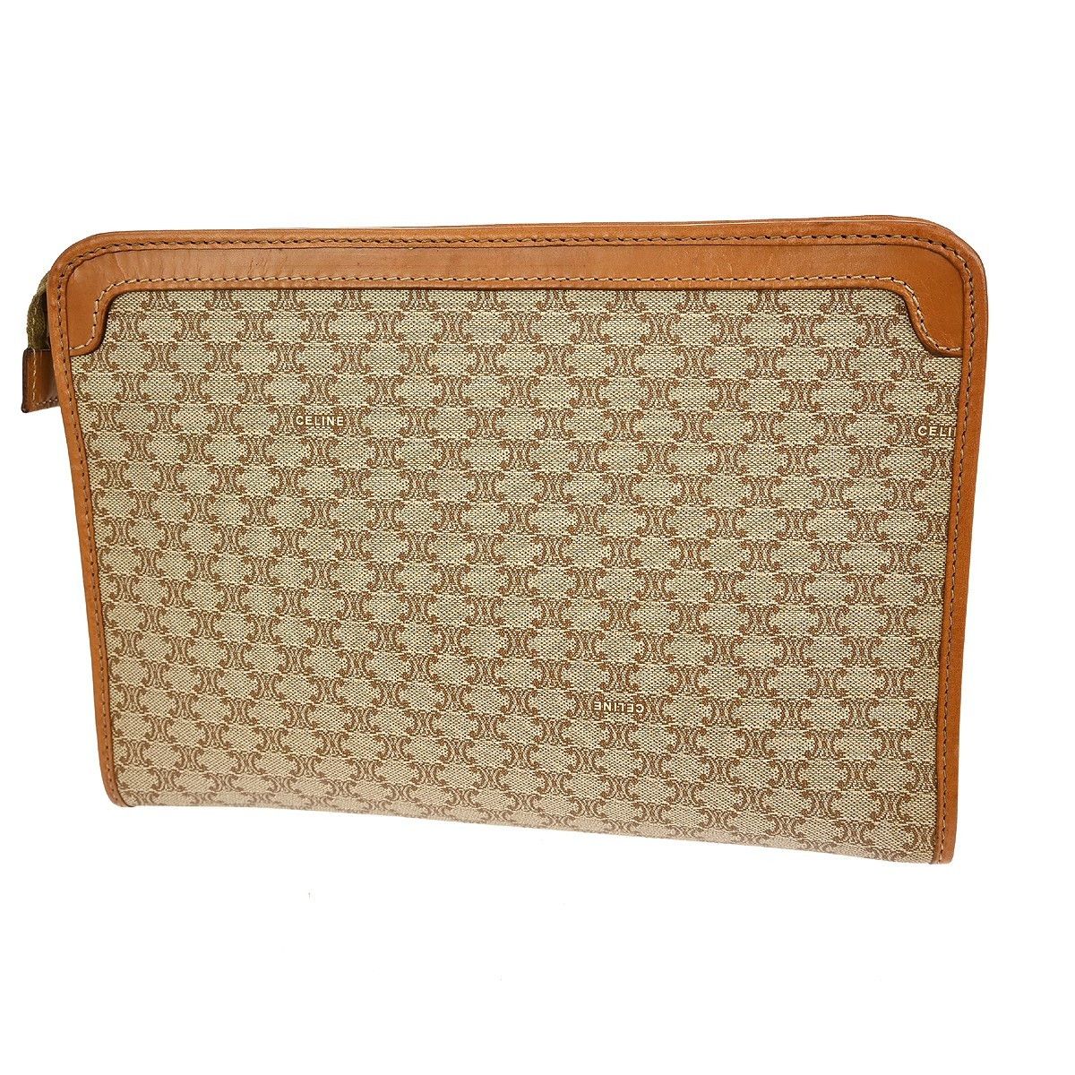 Celine Celine Macadam Pochette Canvas and Leather Size ONE SIZE - 2 Thumbnail