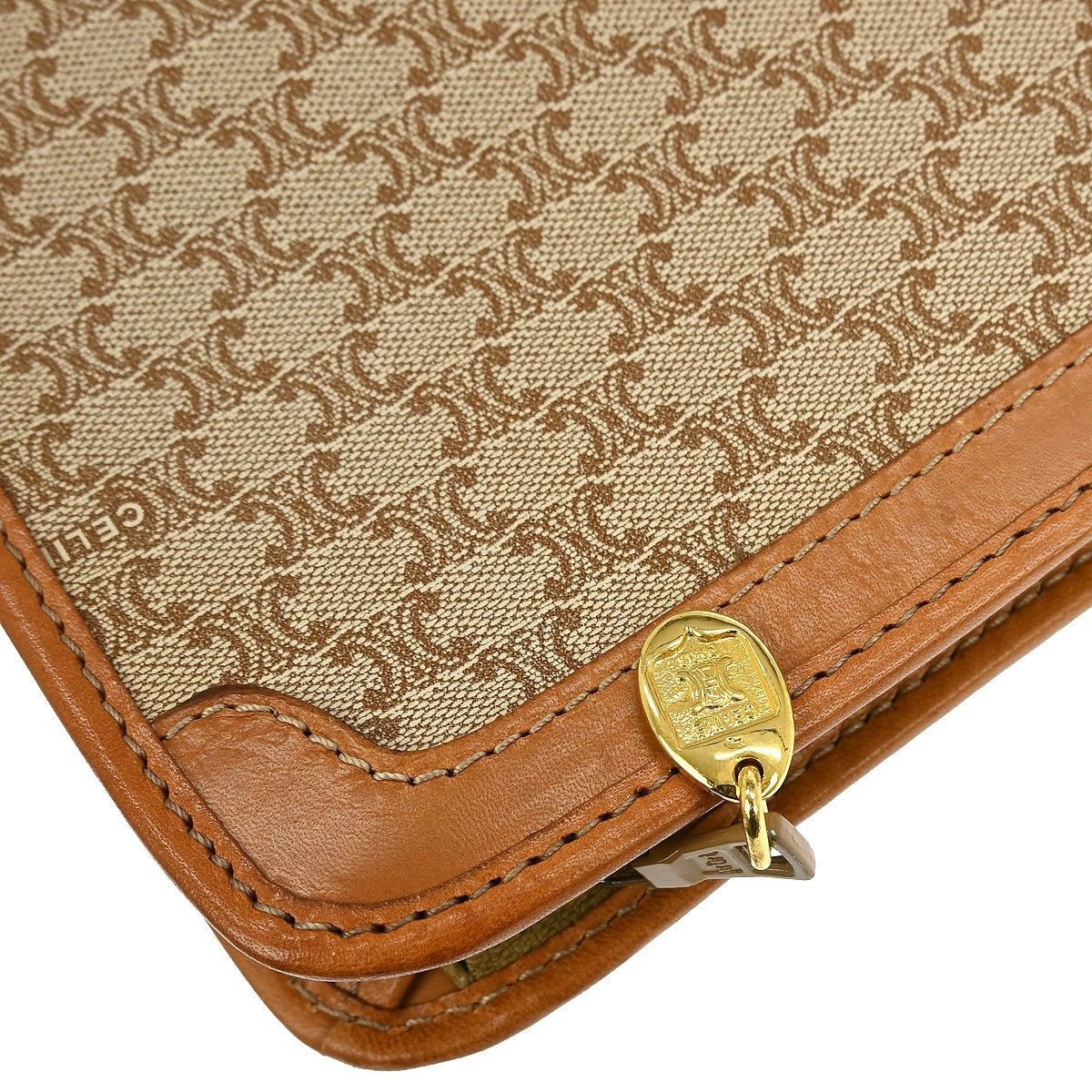 Celine Celine Macadam Pochette Canvas and Leather Size ONE SIZE - 7 Thumbnail