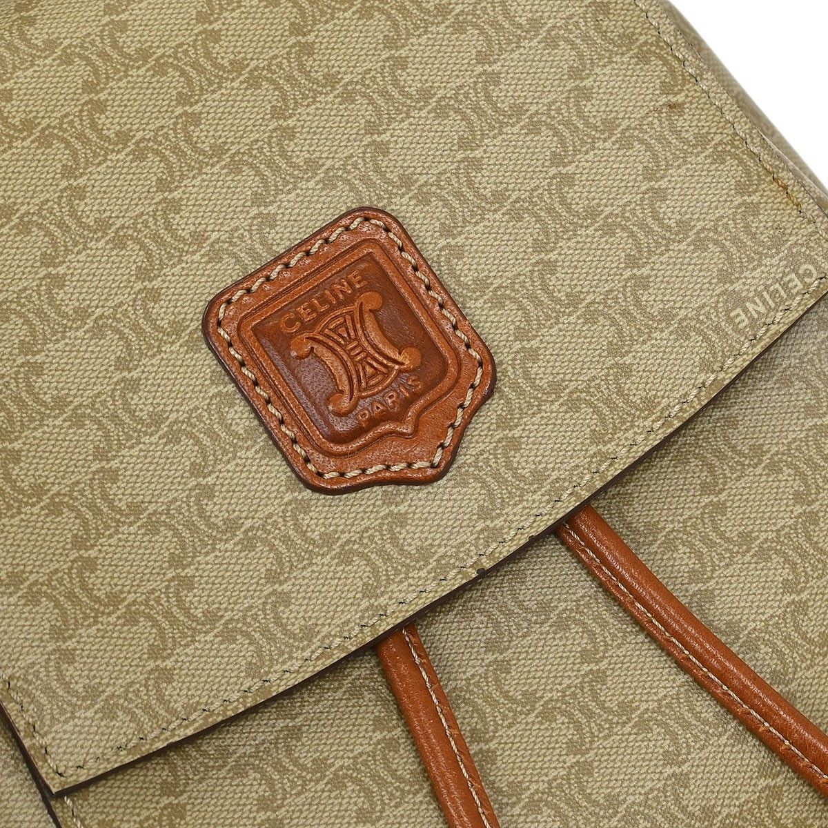 Celine Celine Vintage Macadam Backpack Canvas and Leather Size ONE SIZE - 10 Thumbnail