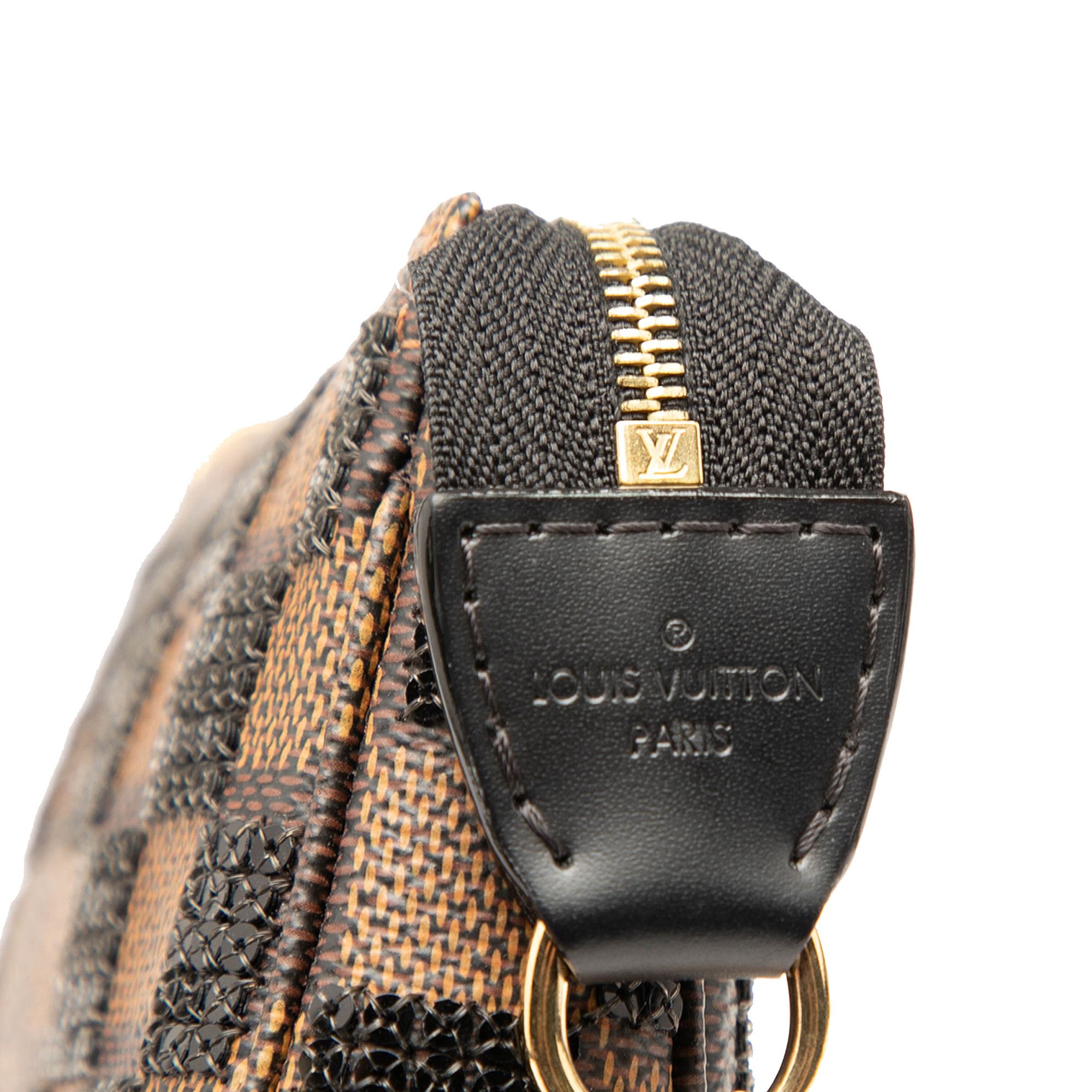 Louis Vuitton Louis Vuitton Damier Ebene Sequins Mini Pochette Accessoires Size ONE SIZE - 7 Thumbnail