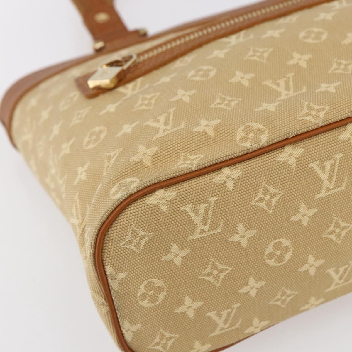 Louis Vuitton Louis Vuitton Lucille Handbag Mini Lin Size ONE SIZE - 9 Thumbnail