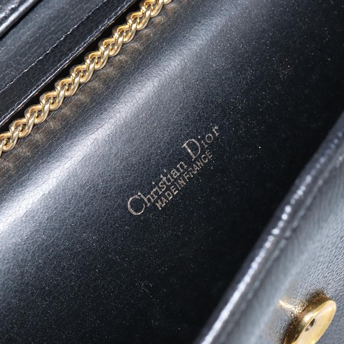 Dior Christian Dior Vintage Chain Flap Shoulder Bag Leather Size ONE SIZE - 6 Thumbnail