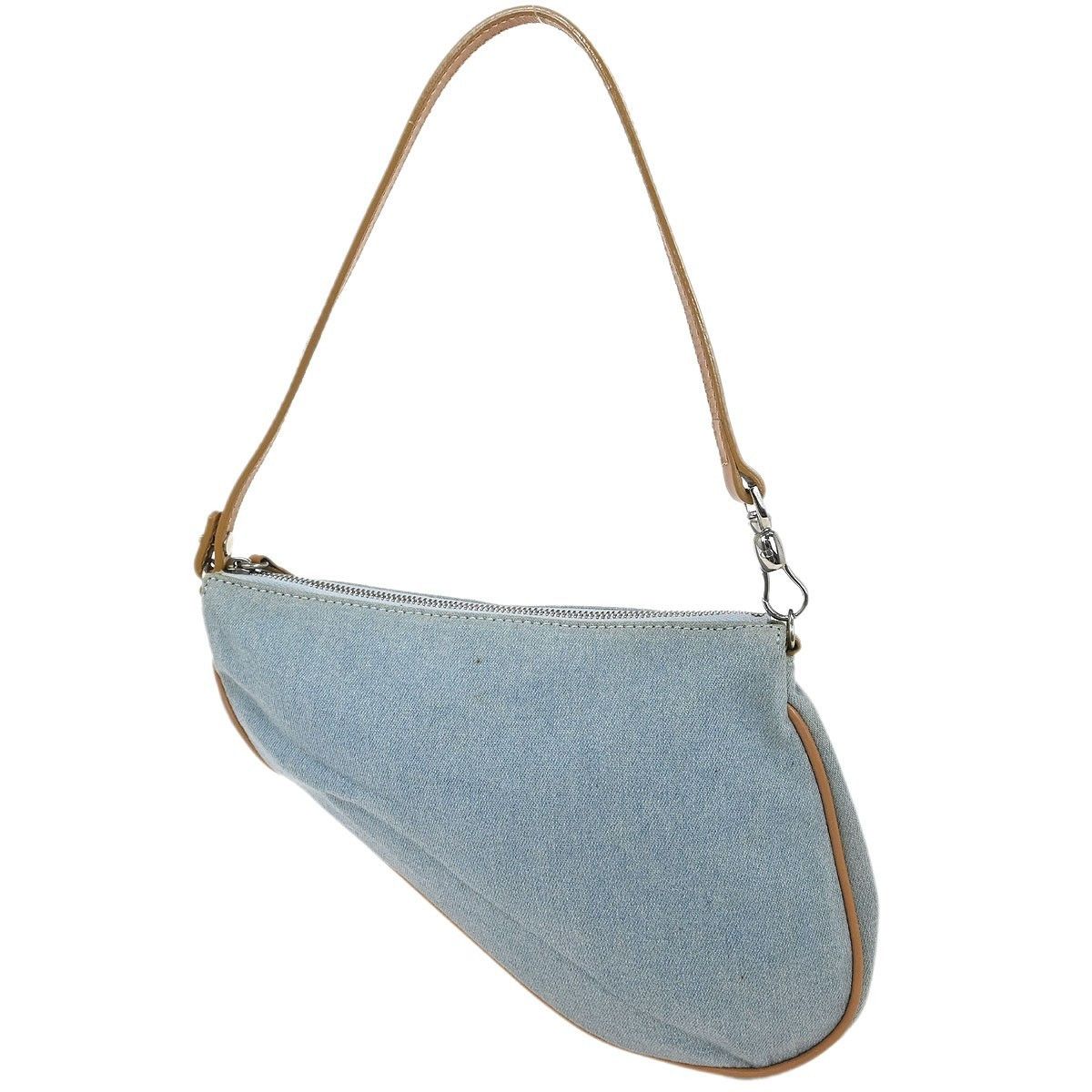 Dior Christian Dior Vintage Saddle Bag Denim Size ONE SIZE - 2 Thumbnail