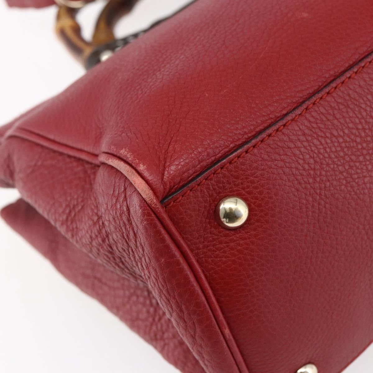 Gucci Gucci Bamboo Shopper Tote Leather Size ONE SIZE - 10 Thumbnail
