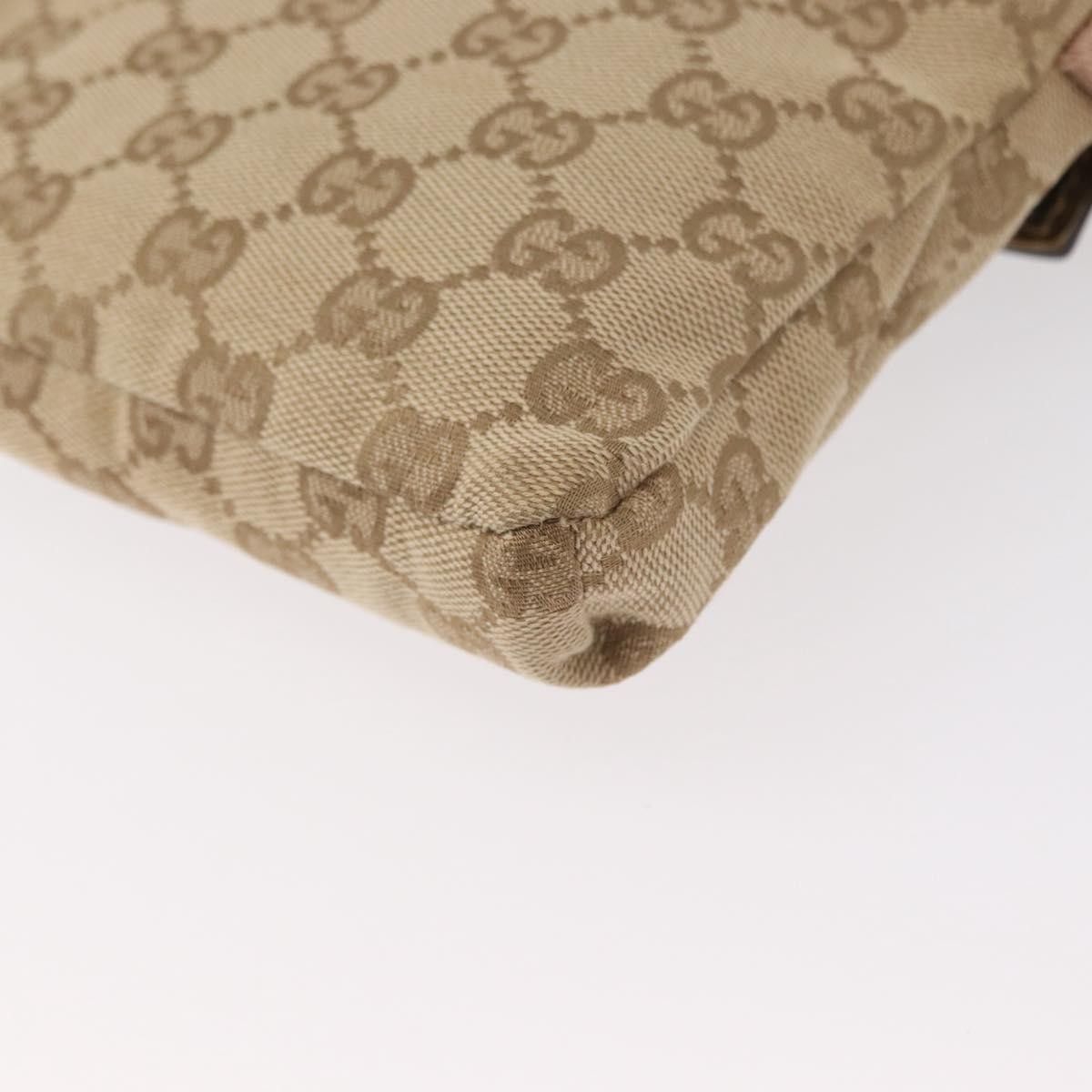 Gucci Gucci Vintage Double Belt Bag GG Canvas with Leather Size ONE SIZE - 10 Thumbnail