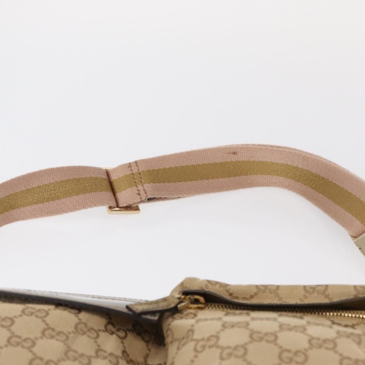 Gucci Gucci Vintage Double Belt Bag GG Canvas with Leather Size ONE SIZE - 16 Thumbnail