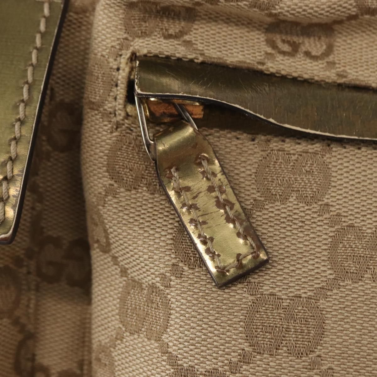 Gucci Gucci Vintage Double Belt Bag GG Canvas with Leather Size ONE SIZE - 20 Thumbnail