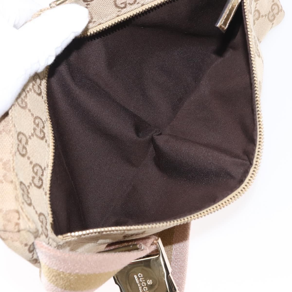 Gucci Gucci Vintage Double Belt Bag GG Canvas with Leather Size ONE SIZE - 5 Thumbnail