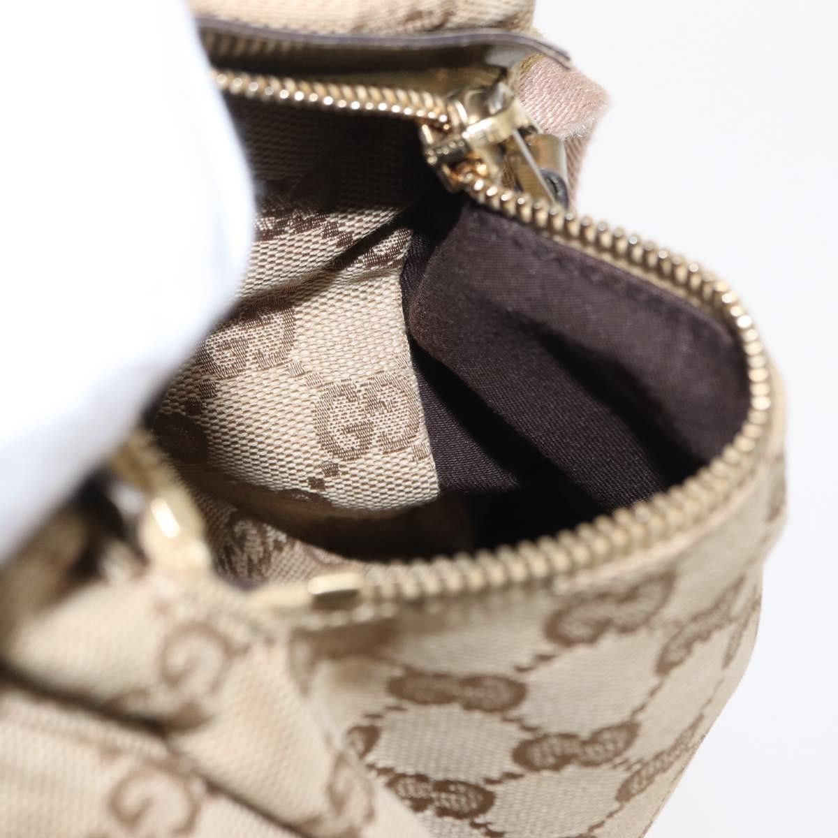 Gucci Gucci Vintage Double Belt Bag GG Canvas with Leather Size ONE SIZE - 22 Thumbnail