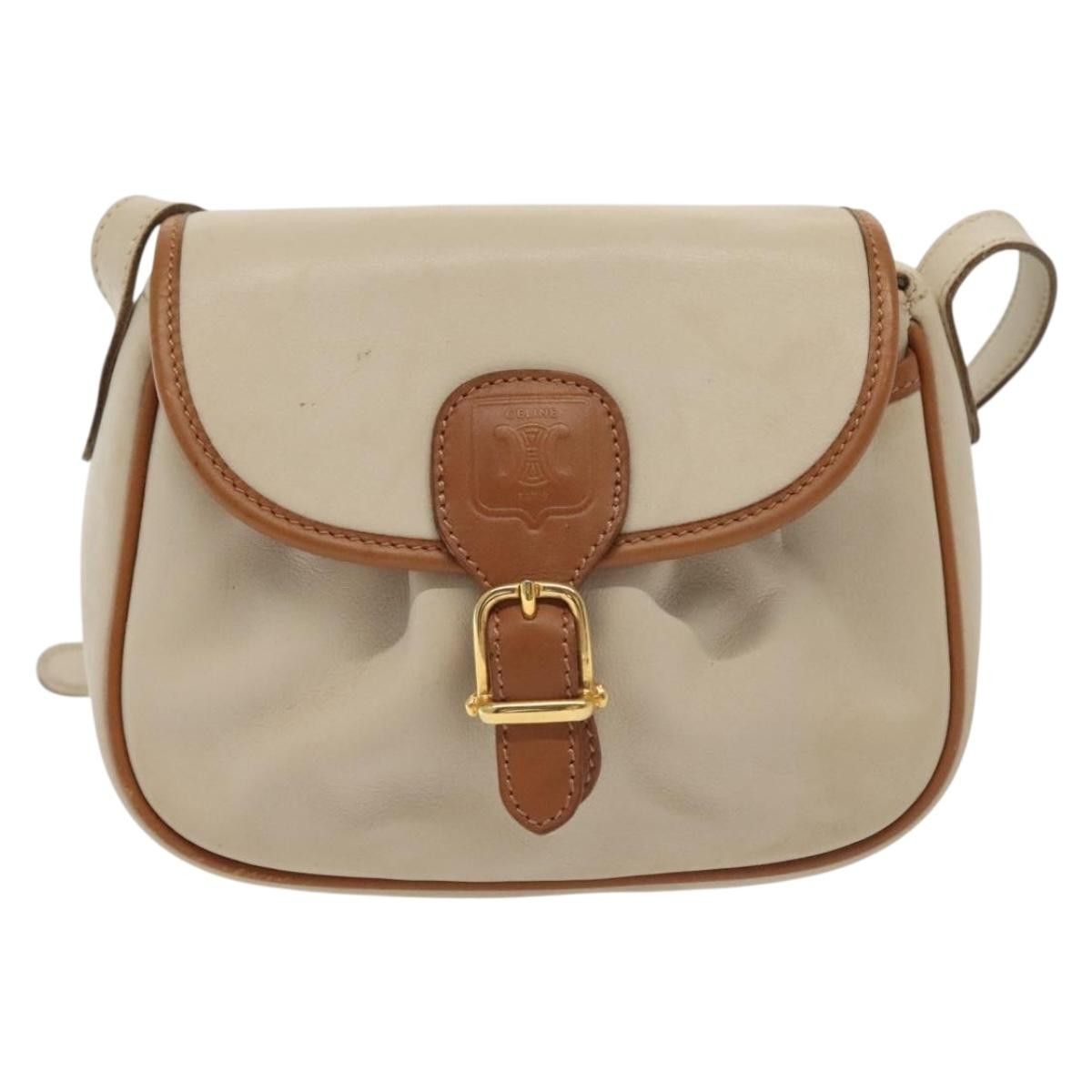 Celine Celine Vintage Triomphe Shoulder Bag Leather Size ONE SIZE - 18 Thumbnail