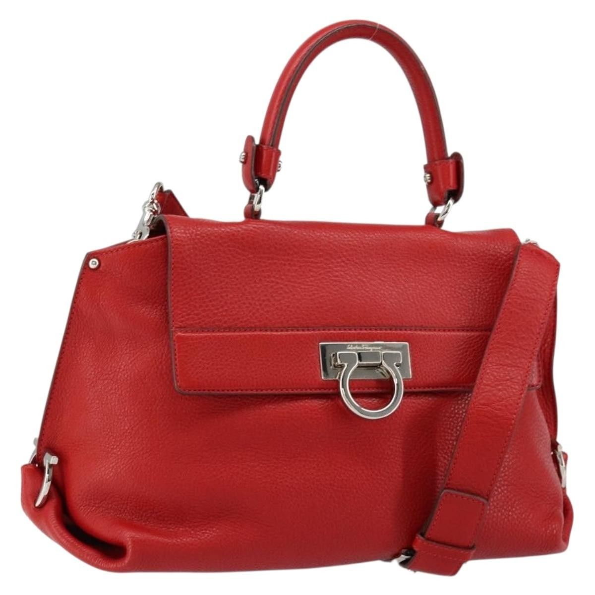 Salvatore Ferragamo Salvatore Ferragamo Sofia Satchel Grainy Leather Size ONE SIZE - 20 Thumbnail
