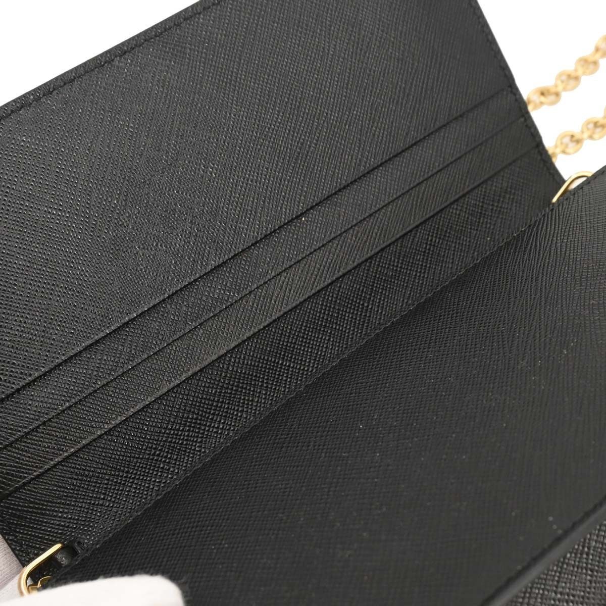 Prada Prada Wristlet Wallet on Chain Saffiano Leather Size ONE SIZE - 9 Thumbnail