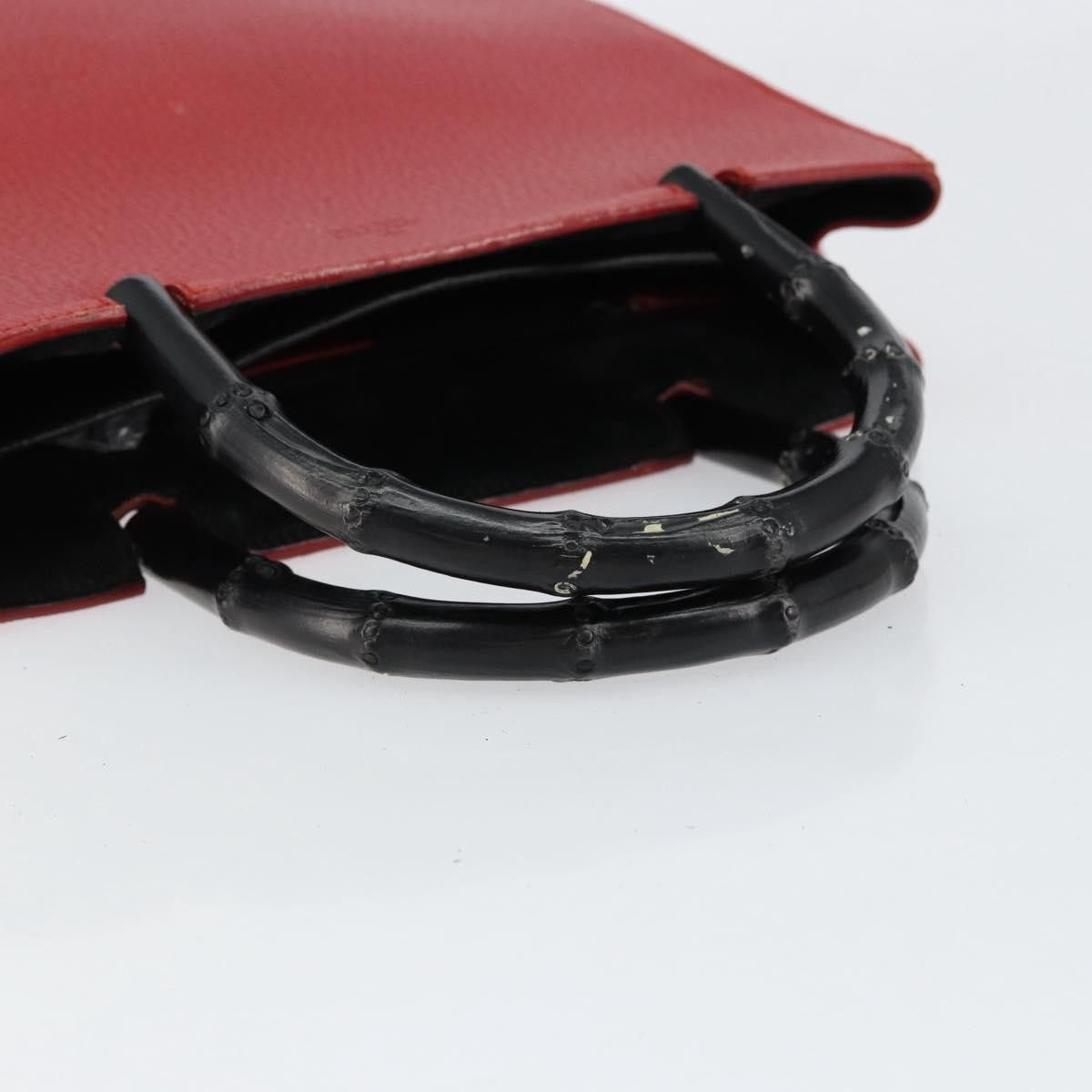 Gucci Gucci Vintage Bamboo Handle Leather Size ONE SIZE - 8 Thumbnail