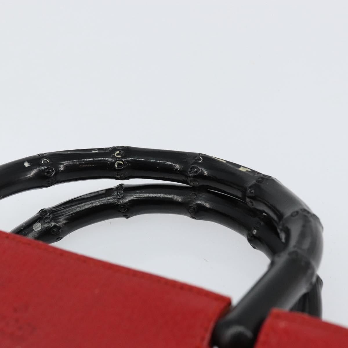 Gucci Gucci Vintage Bamboo Handle Leather Size ONE SIZE - 16 Thumbnail