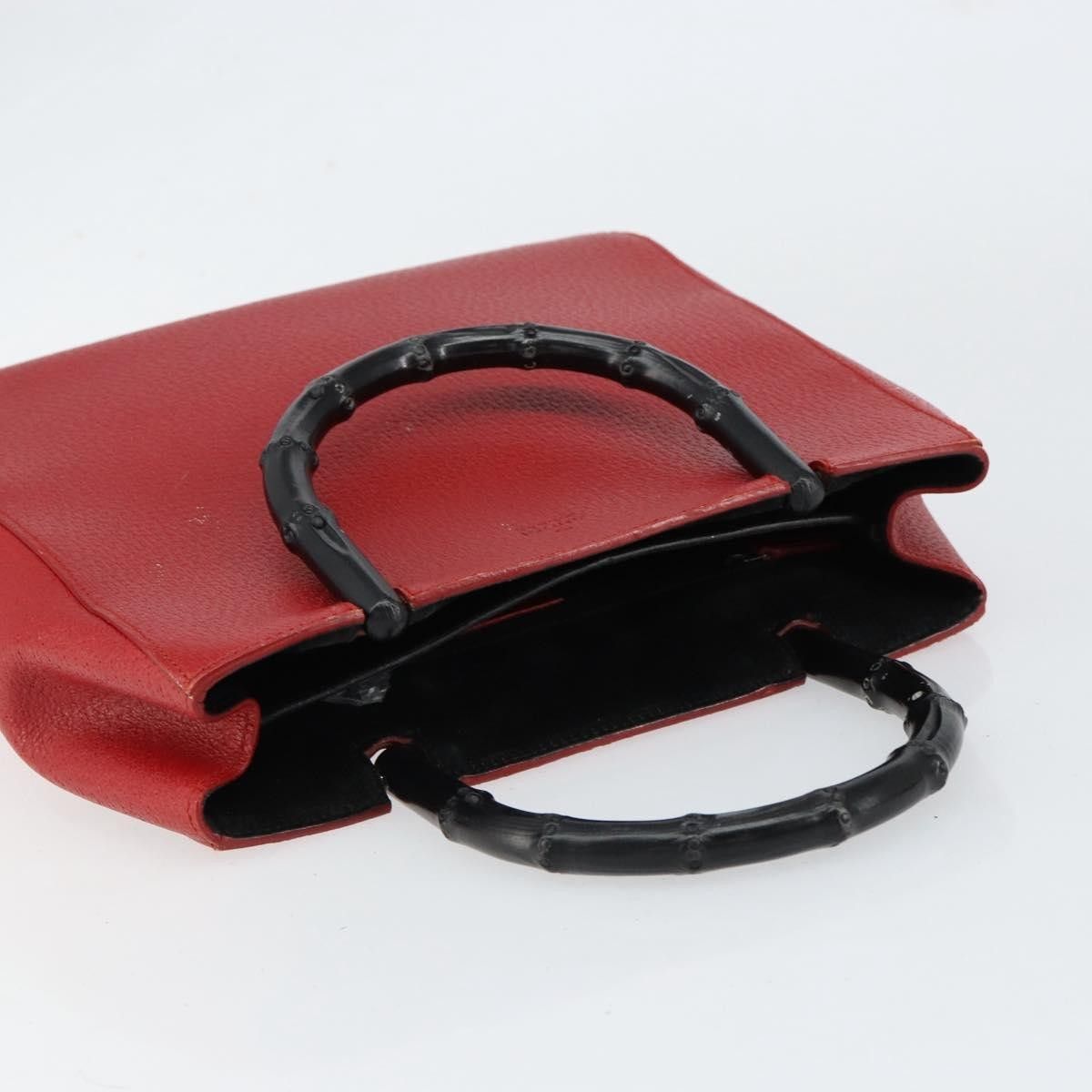 Gucci Gucci Vintage Bamboo Handle Leather Size ONE SIZE - 15 Thumbnail