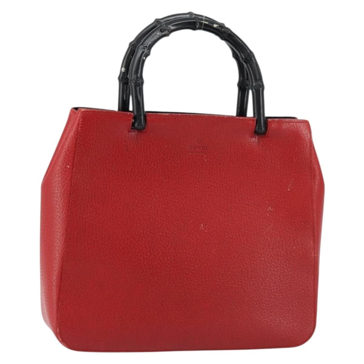 Gucci Gucci Vintage Bamboo Handle Leather Size ONE SIZE - 18 Thumbnail
