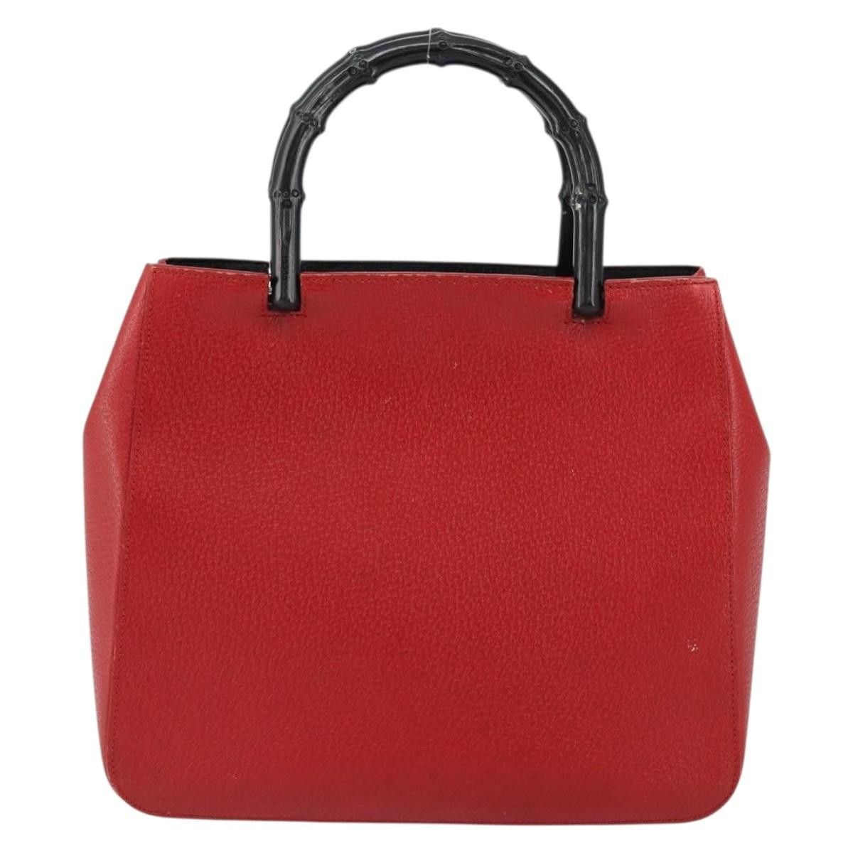 Gucci Gucci Vintage Bamboo Handle Leather Size ONE SIZE - 2 Thumbnail