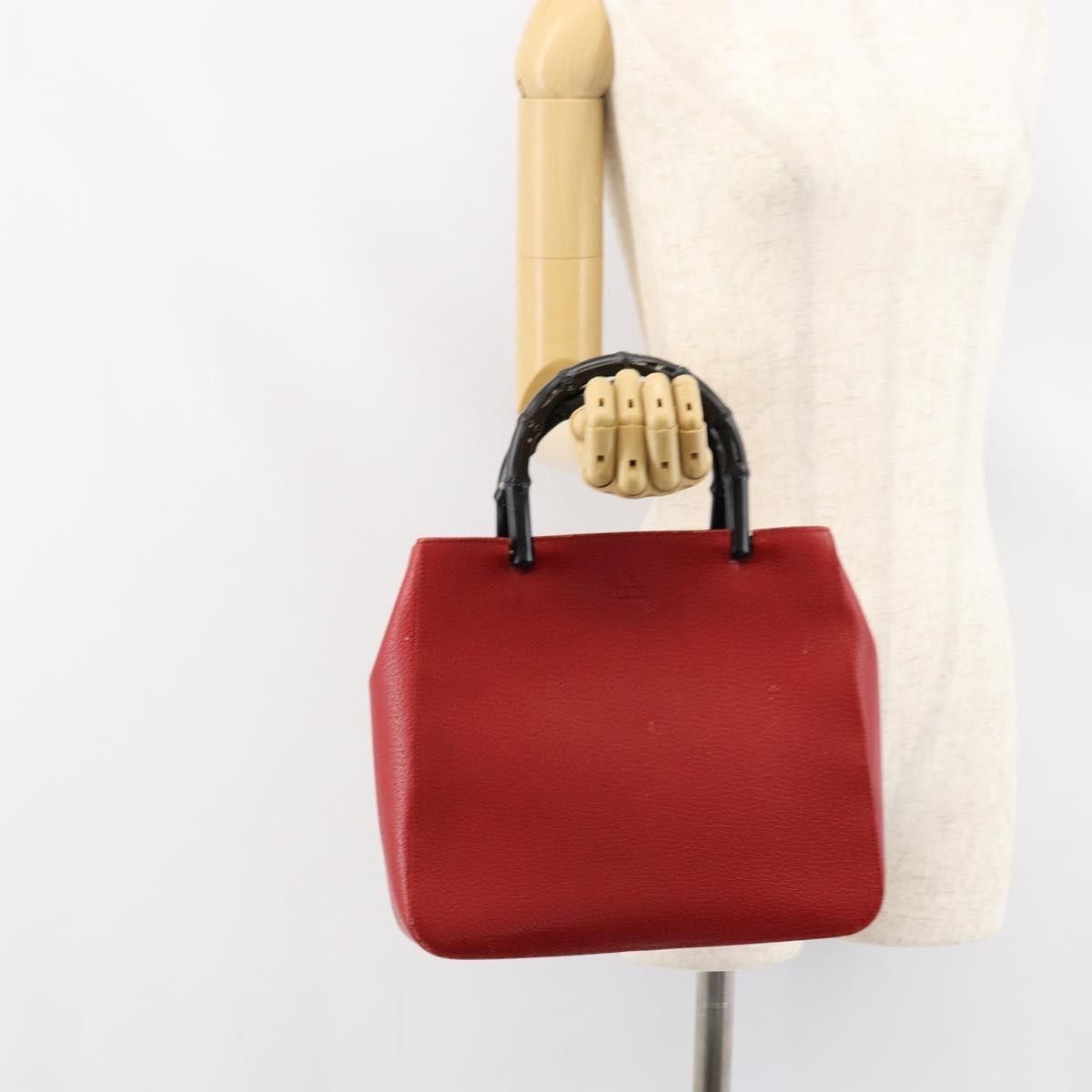 Gucci Gucci Vintage Bamboo Handle Leather Size ONE SIZE - 13 Thumbnail