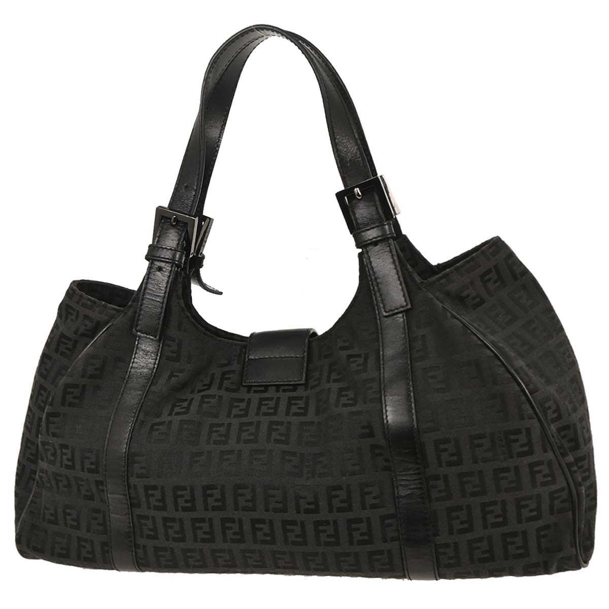 Fendi Fendi Belted Shoulder Bag Zucchino Canvas Size ONE SIZE - 2 Thumbnail