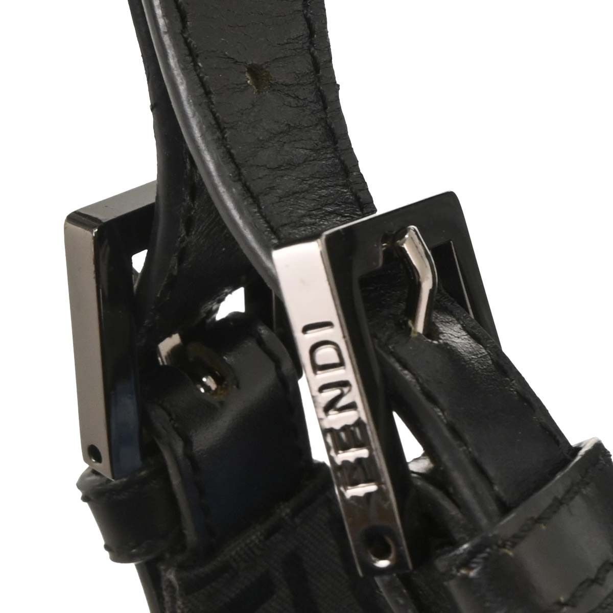 Fendi Fendi Belted Shoulder Bag Zucchino Canvas Size ONE SIZE - 9 Thumbnail