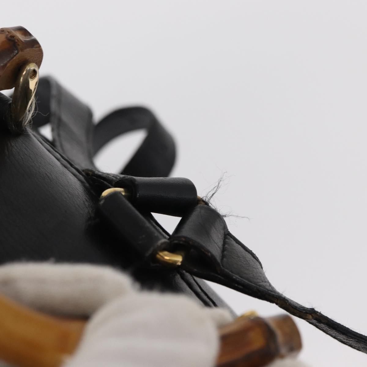 Gucci Gucci Vintage Bamboo Backpack Leather Size ONE SIZE - 16 Thumbnail