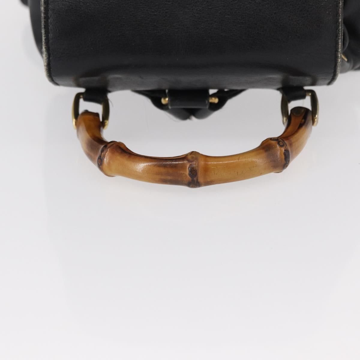 Gucci Gucci Vintage Bamboo Backpack Leather Size ONE SIZE - 15 Thumbnail