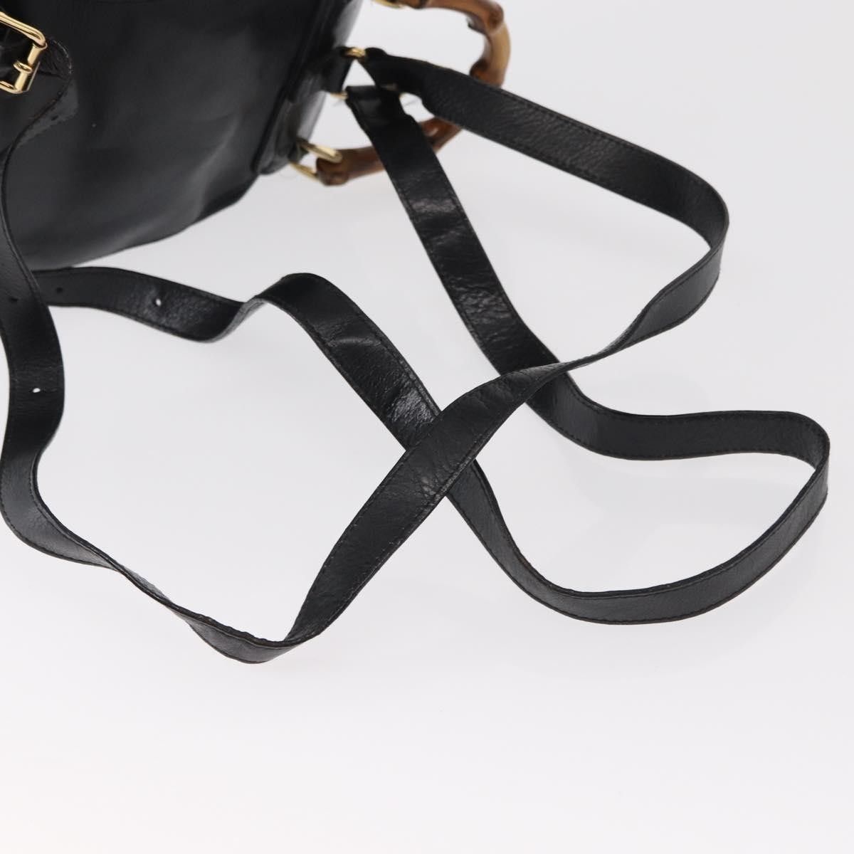 Gucci Gucci Vintage Bamboo Backpack Leather Size ONE SIZE - 13 Thumbnail