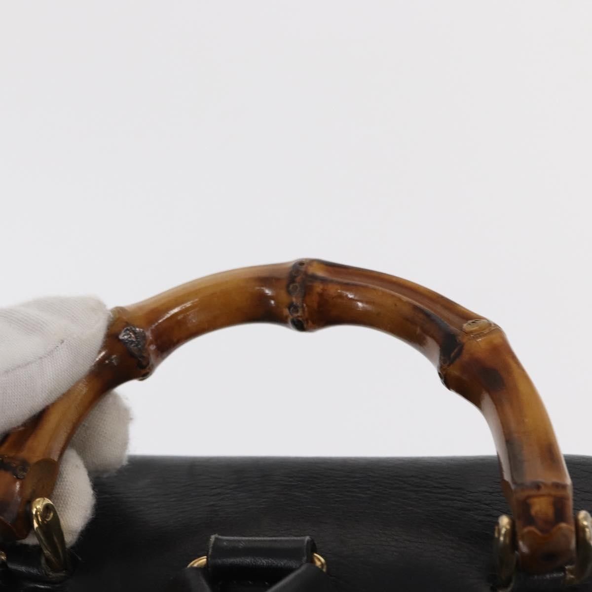Gucci Gucci Vintage Bamboo Backpack Leather Size ONE SIZE - 17 Thumbnail