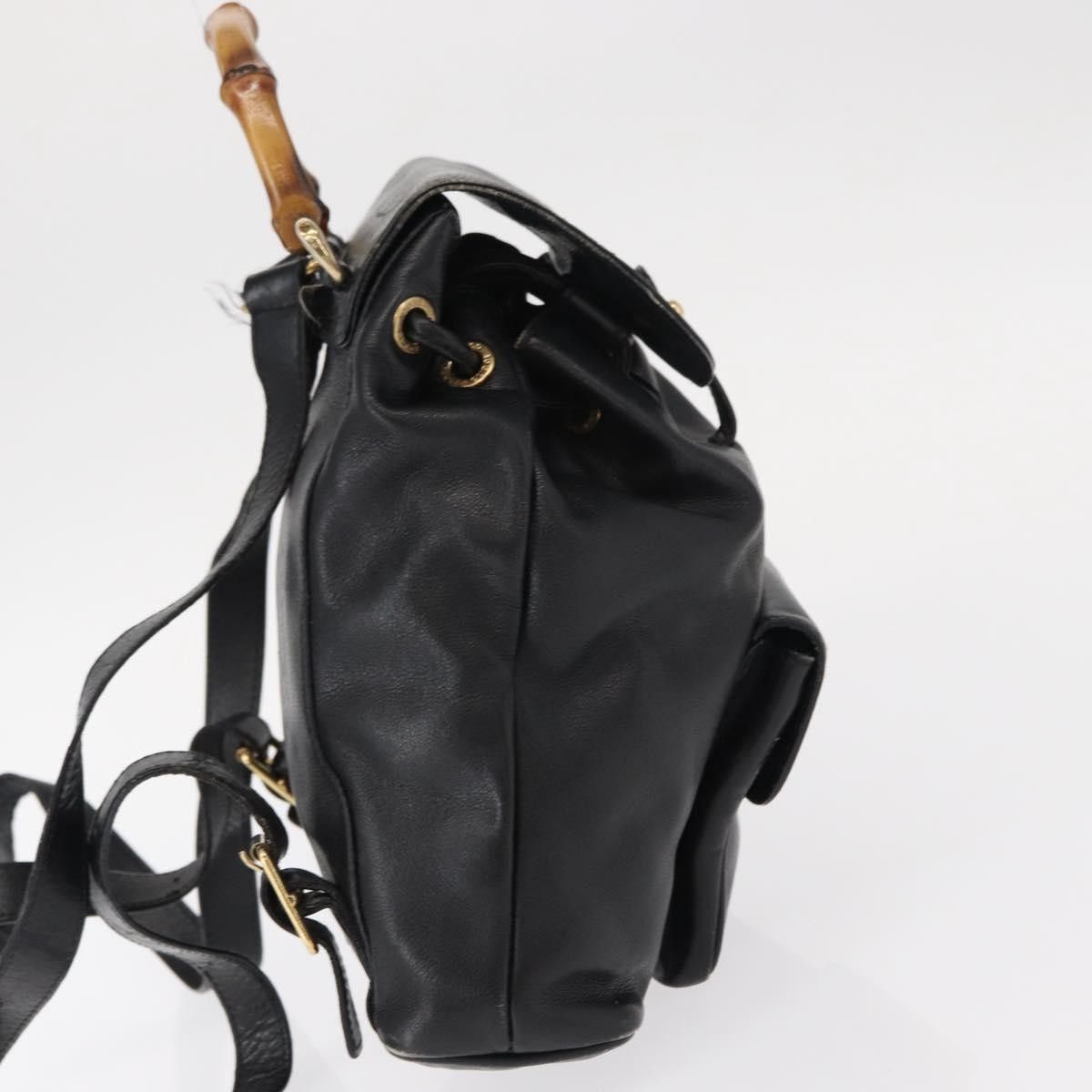 Gucci Gucci Vintage Bamboo Backpack Leather Size ONE SIZE - 4 Thumbnail