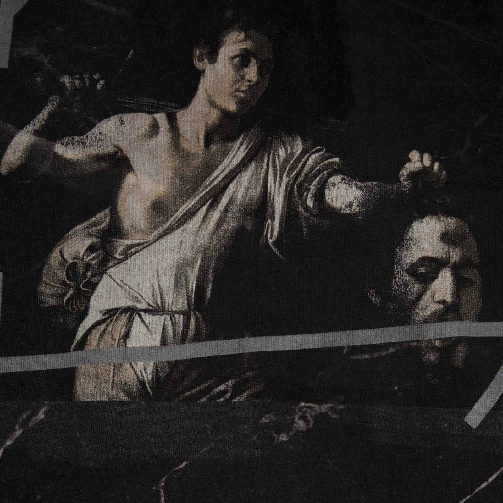 Off-White Caravaggio Marble Print Logo Hoodie Size S / US 4 / IT 40 - 3 Thumbnail
