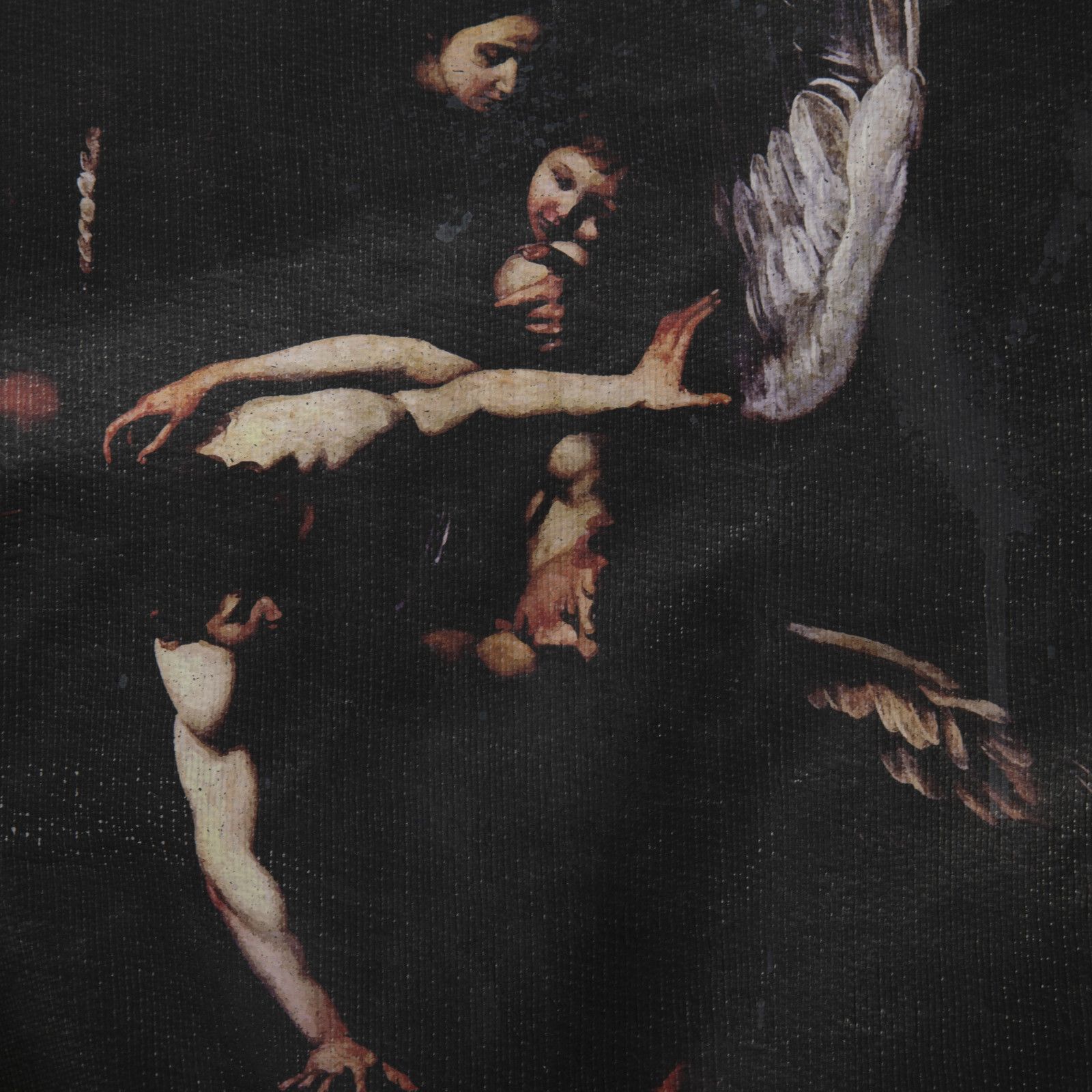 Off-White White Caravaggio Crewneck Sweatshirt Size M / US 6-8 / IT 42-44 - 3 Thumbnail