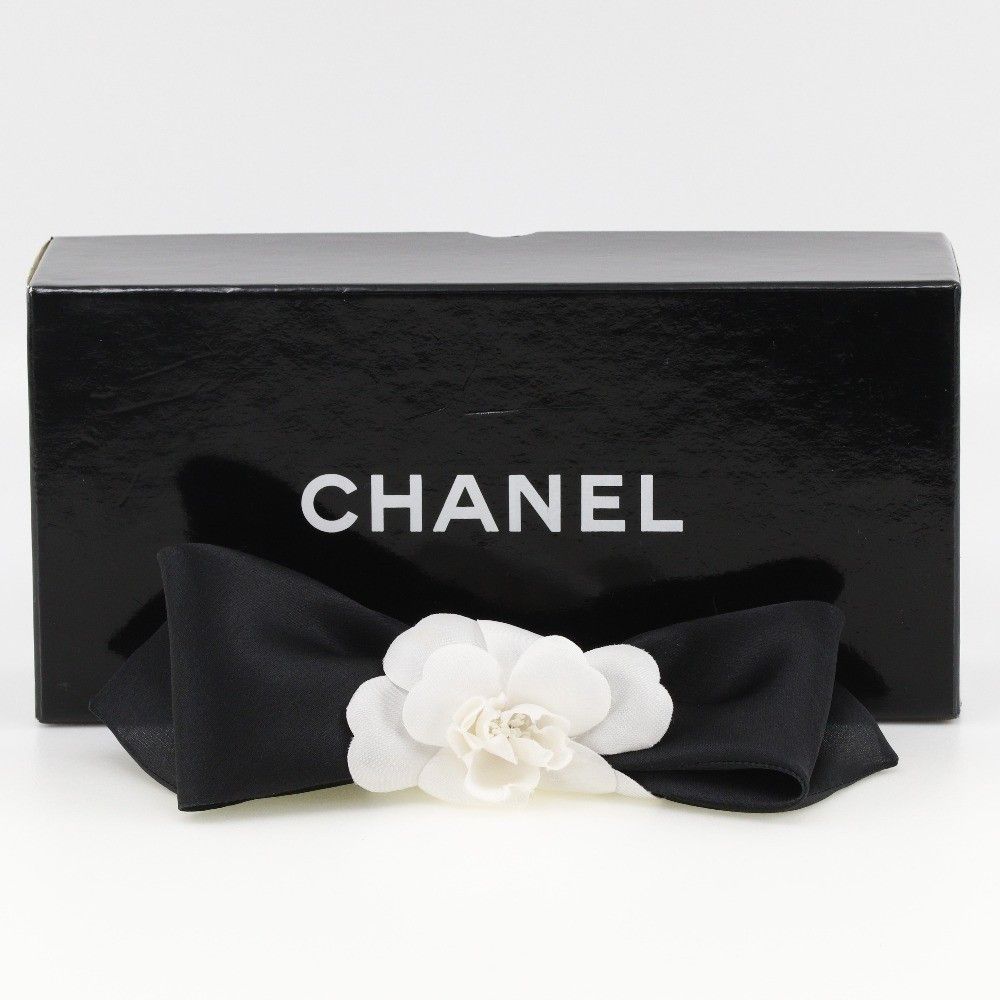 Chanel Chanel Camellia Ribbon Headband Silk Size ONE SIZE - 8 Thumbnail
