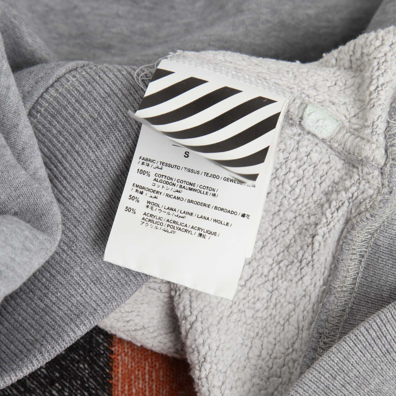 Off-White Grey 'Seeing Things' Oversized Sweatshirt Size S / US 4 / IT 40 - 5 Thumbnail
