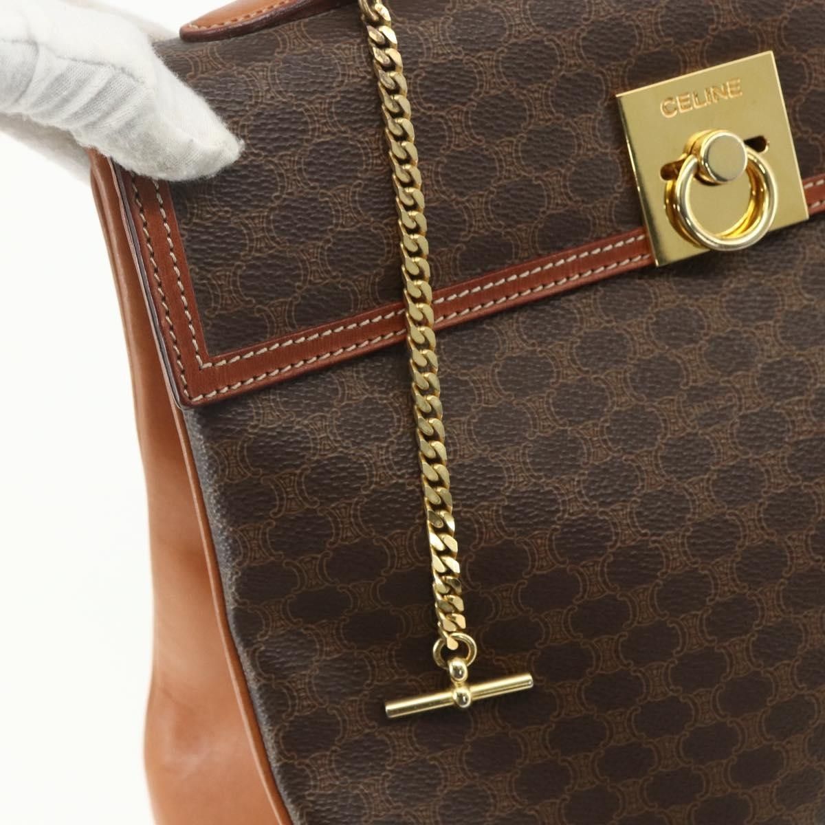 Celine Celine Vintage Macadam Canvas and Leather Size ONE SIZE - 12 Thumbnail