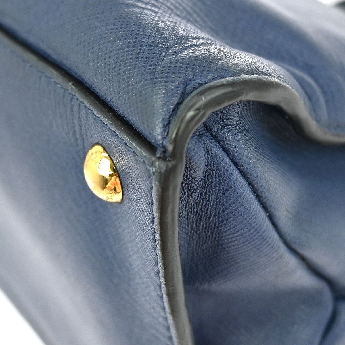 Prada Prada Soft Triple Pocket Convertible Tote Saffiano Leather Size ONE SIZE - 6 Thumbnail