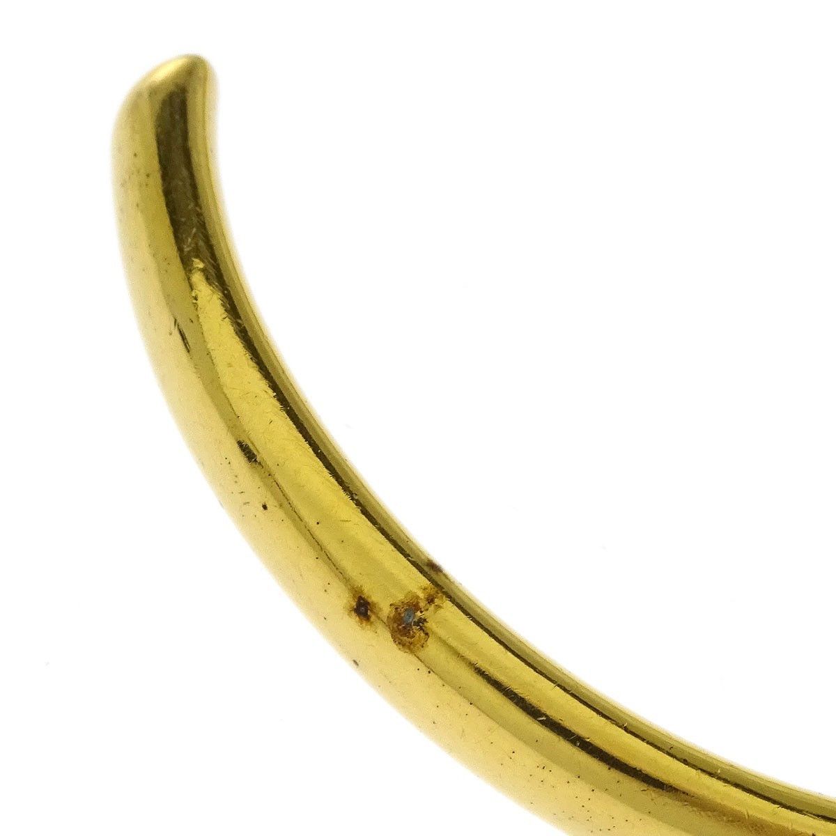 Hermes Hermes Horse Head Bangle Gold Plated Metal Size ONE SIZE - 3 Thumbnail