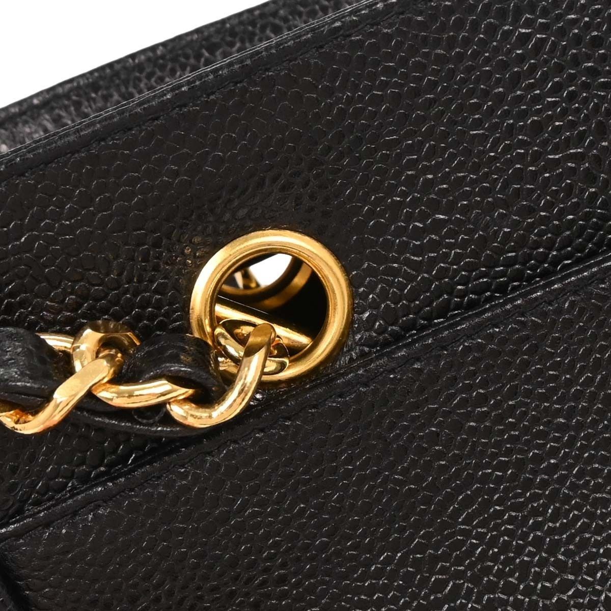 Chanel Chanel Vintage Stitched CC Shoulder Bag Caviar Size ONE SIZE - 10 Thumbnail