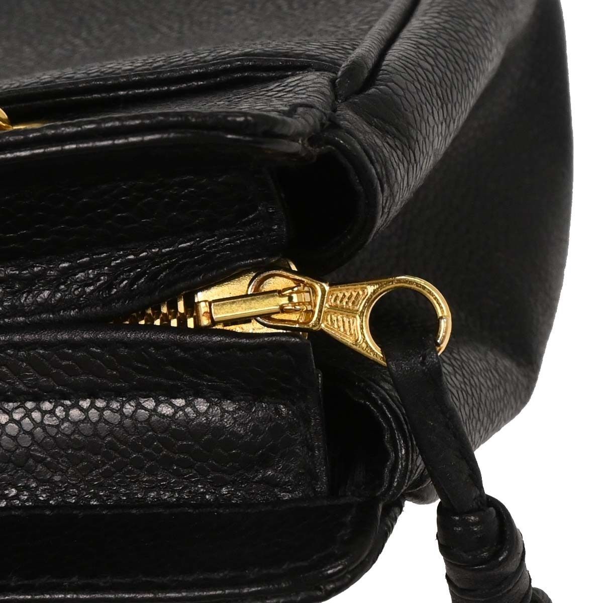 Chanel Chanel Vintage Stitched CC Shoulder Bag Caviar Size ONE SIZE - 9 Thumbnail