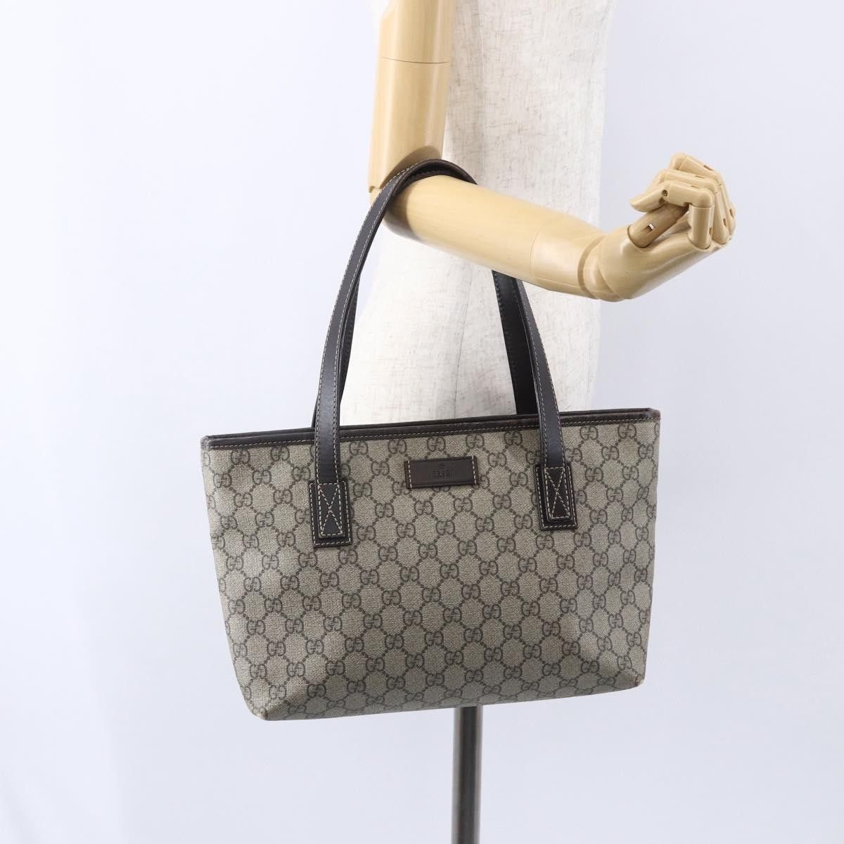 Gucci Gucci Plus Tote GG Coated Canvas with Leather Size ONE SIZE - 22 Thumbnail