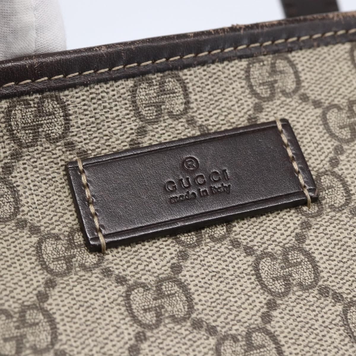 Gucci Gucci Plus Tote GG Coated Canvas with Leather Size ONE SIZE - 17 Thumbnail
