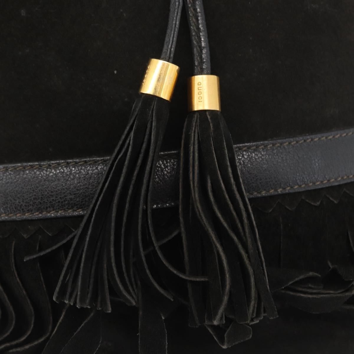 Gucci Gucci Vintage Shoulder Bag Suede and Leather Size ONE SIZE - 18 Thumbnail
