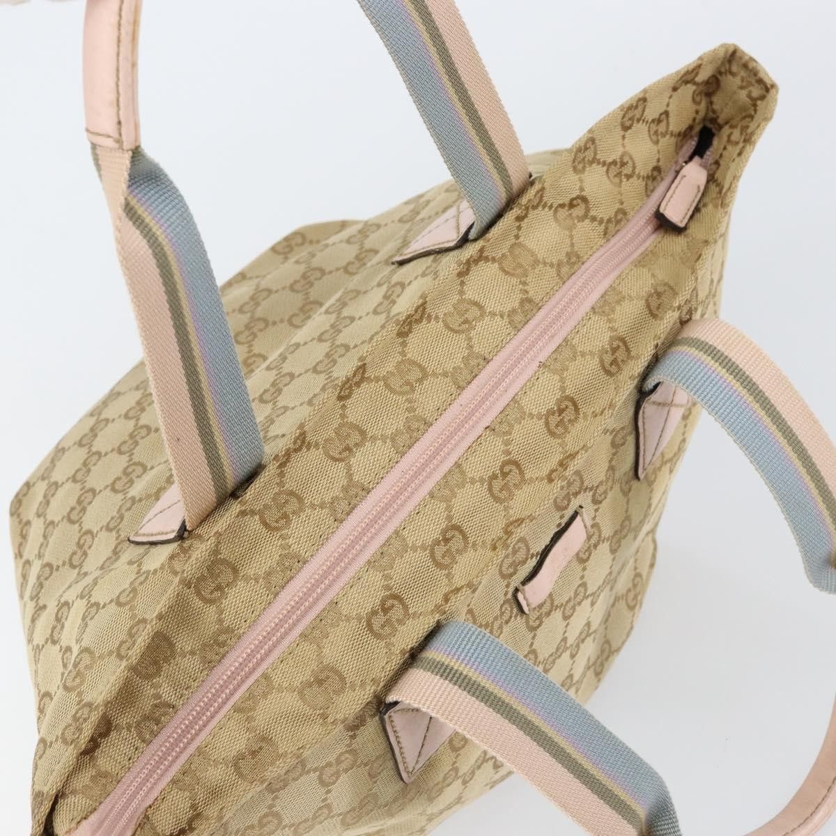 Gucci Gucci Web Zip Tote GG Canvas Size ONE SIZE - 14 Thumbnail