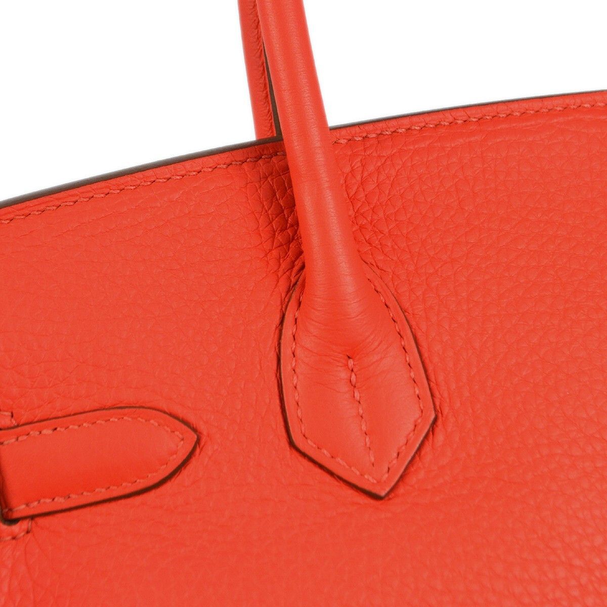 Hermes Hermes Birkin Handbag Pink Clemence with Palladium Hardware Size ONE SIZE - 5 Thumbnail