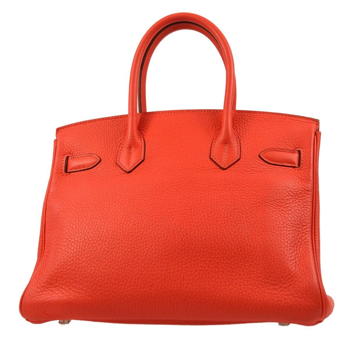 Hermes Hermes Birkin Handbag Pink Clemence with Palladium Hardware Size ONE SIZE - 2 Thumbnail