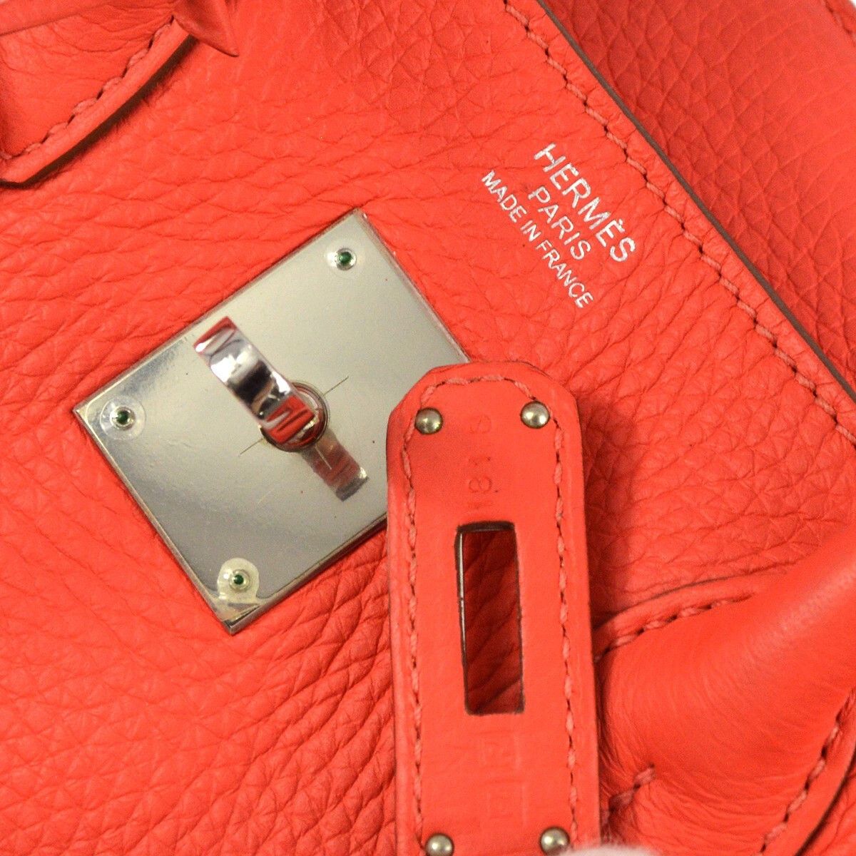Hermes Hermes Birkin Handbag Pink Clemence with Palladium Hardware Size ONE SIZE - 4 Thumbnail