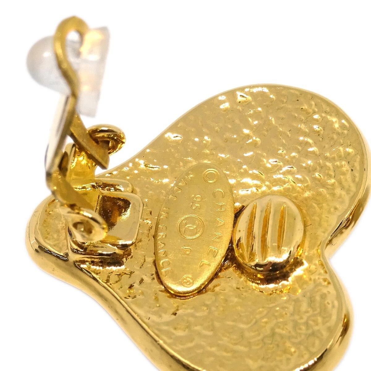 Chanel Chanel CC logo heart Gold-plated Size ONE SIZE - 4 Thumbnail