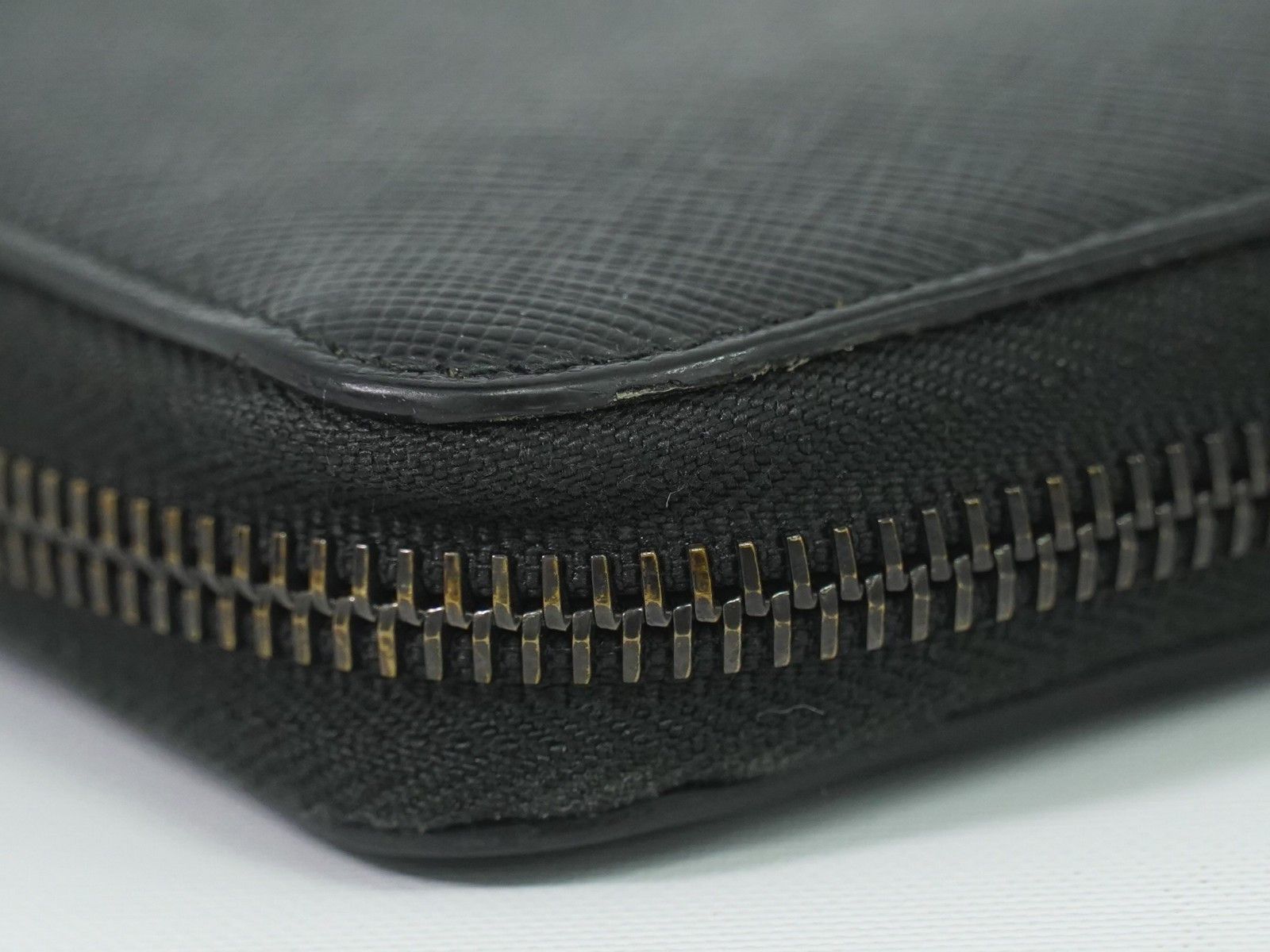 Prada Prada Zip Around Tab Wallet Saffiano Leather Size ONE SIZE - 7 Thumbnail