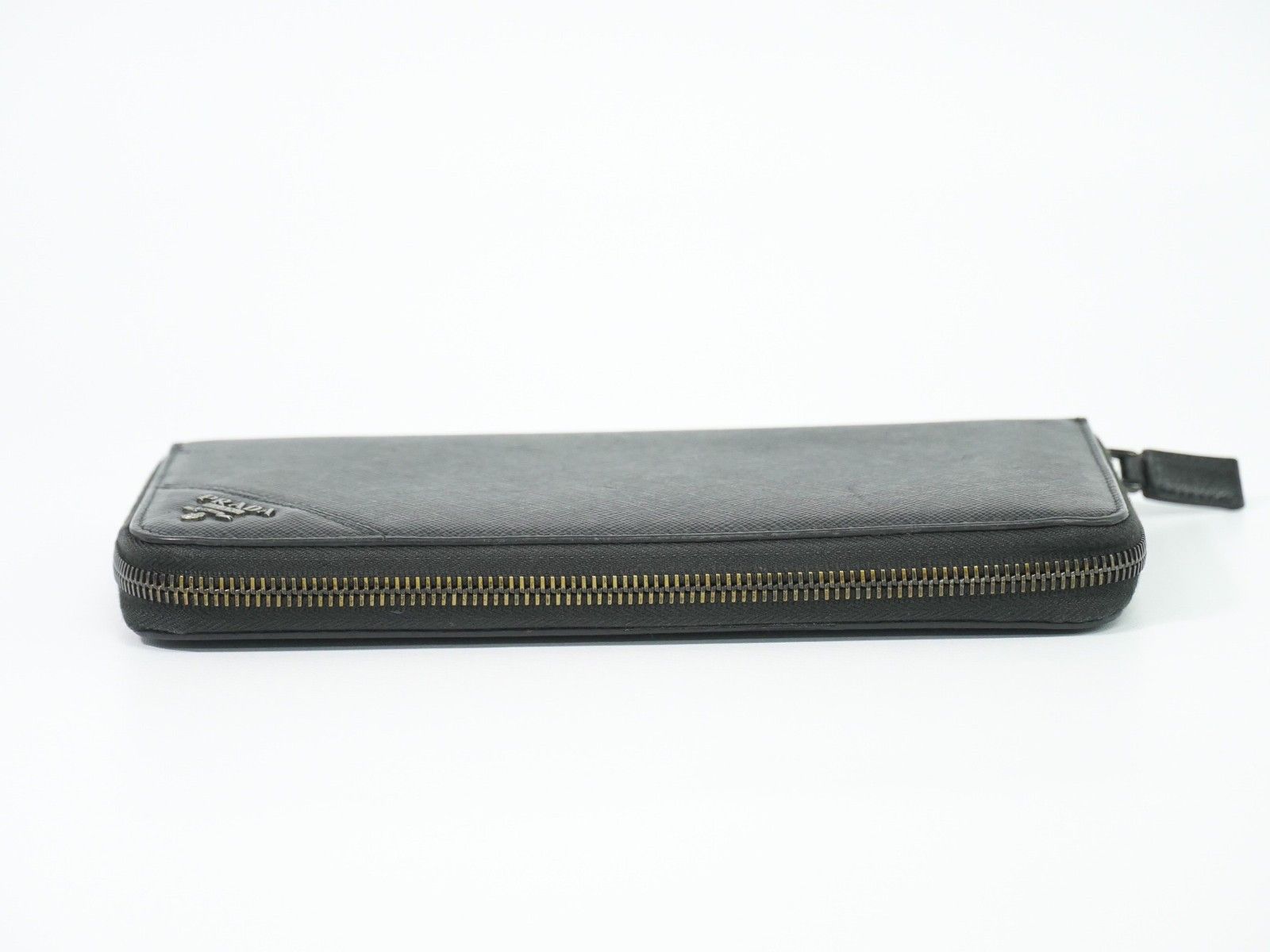 Prada Prada Zip Around Tab Wallet Saffiano Leather Size ONE SIZE - 10 Thumbnail